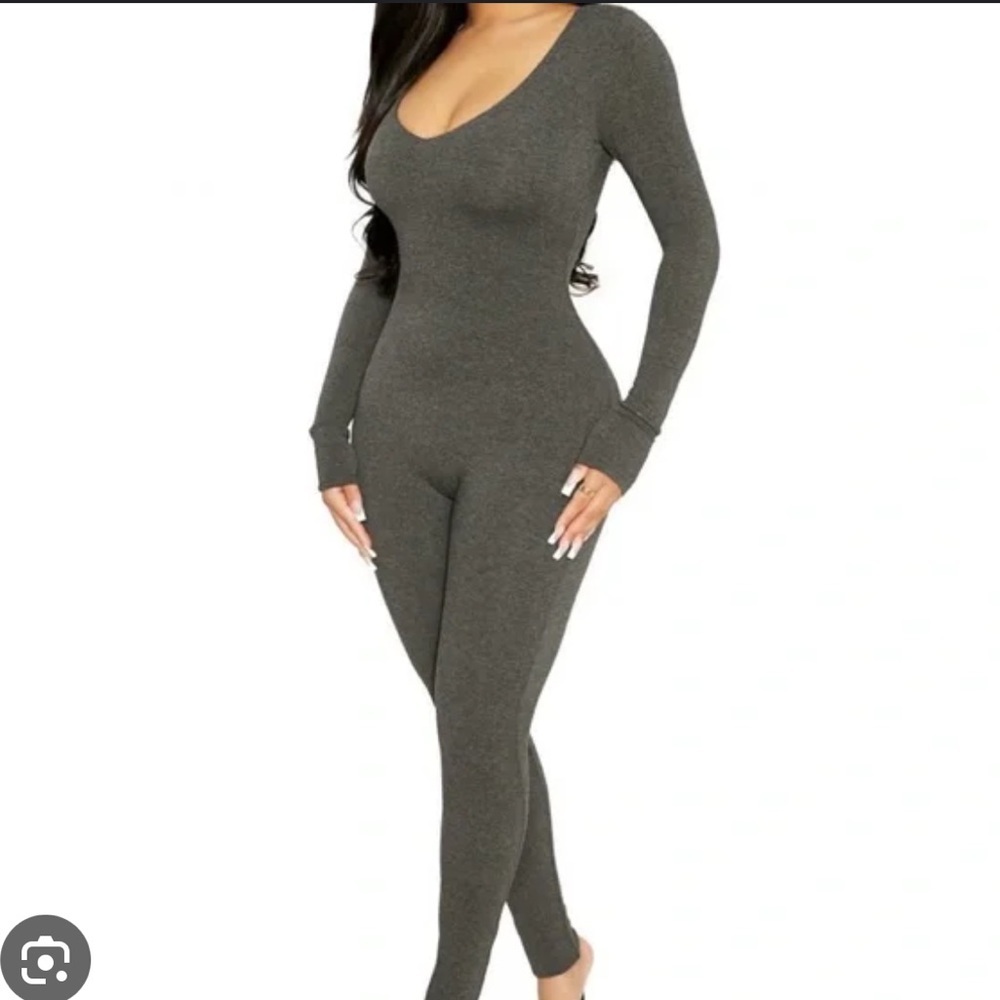 Naked Wardrobe V Neck Jumpsuit